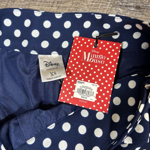 Lauren Conrad Disney Minnie Mouse Collection Blue Polka Dot Shorts XS - Picture 9 of 9